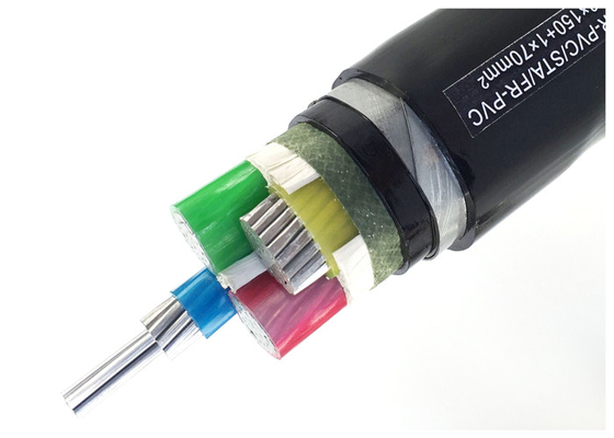 ΚΙΝΑ Μονωμένο XLPE STA θωρακισμένο XLPE Votlage καλωδίων αργιλίου θηκών PVC θωρακισμένο χαμηλό καλώδιο δύναμης YJLV22 προμηθευτής