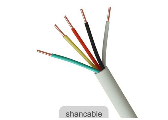ΚΙΝΑ Multicore PVC μόνωσης ηλεκτρικών καλωδίων χρώμα σακακιών καλωδίων άσπρο για τη ηλεκτρική δύναμη προμηθευτής