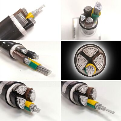 ΚΙΝΑ UV Resistant PVC Insulated Power Cable 0.6/1kV 4x35mm2 Aerial Overhead Outdoor Use προμηθευτής