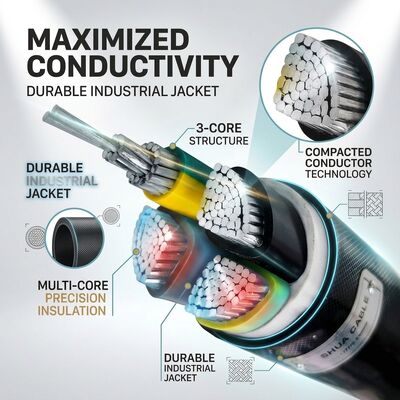 ΚΙΝΑ VGV 3x2.5mm2 PVC Insulated Cable 105C Heat Resistant Industrial Wiring 450/750V IEC60228 προμηθευτής