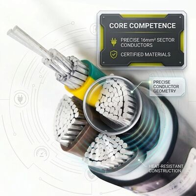 ΚΙΝΑ NYY-J 4x16mm2 PVC Insulated Cable 125C High Temperature Furnace Power Cable IEC60502 προμηθευτής