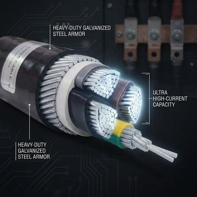 ΚΙΝΑ ABC 4x35mm2 UV Stabilized PVC Insulated Aerial Bundled Cable Overhead 0.6/1kV IEC60502 προμηθευτής