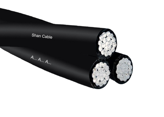 Καλώδιο Shanghai Shenghua 3 Core Aerial Bundled Triplex Service Drop Καλώδιο για αεροπορικές γραμμές μεταφοράς ενέργειας προμηθευτής