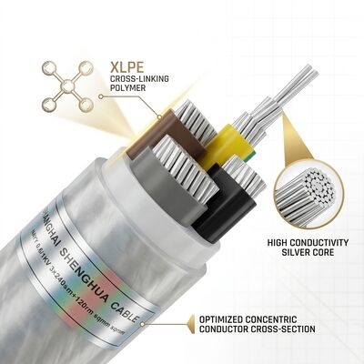 High Temperature XLPE Insulated PVC Sheathed Cable 0.6/1kV 4x16mm2 Power Station προμηθευτής