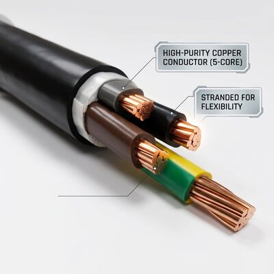 BS 7889 VDE NF C Standard PVC Insulated Cable 0.6/1kV 5 Core 5x16mm2 Export προμηθευτής