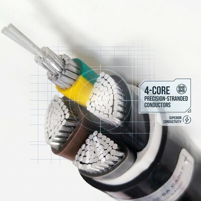 Waterproof Moisture Resistant PVC Insulated Cable 0.6/1kV 2 Core 2x4mm2 Outdoor Wet Area προμηθευτής