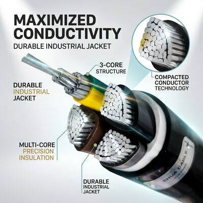 Oil Resistant Chemical Resistant PVC Insulated Cable 450/750V 3 Core Industrial Use προμηθευτής