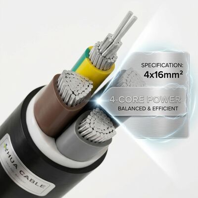 NYY 4x25mm2 PVC Insulated Cable 90C High Temperature Underground 0.6/1kV IEC60502 Power Wire προμηθευτής