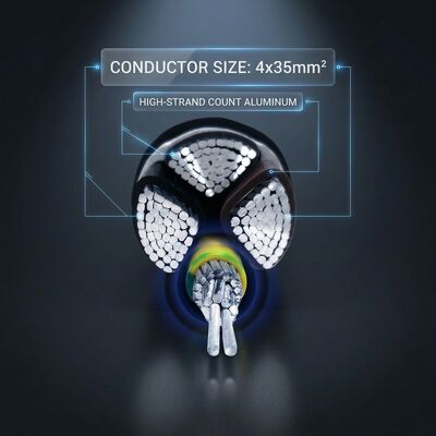 N2XCH 4x25mm2 LSZH PVC Insulated Cable Low Smoke Zero Halogen 0.6/1kV IEC60502 προμηθευτής